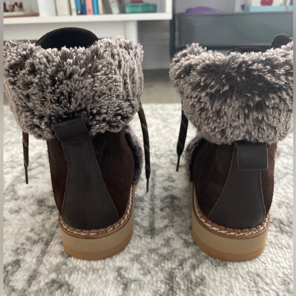 Fur/suede Booties - Picture 5 of 12